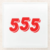 555 ガラスコースター (正面)