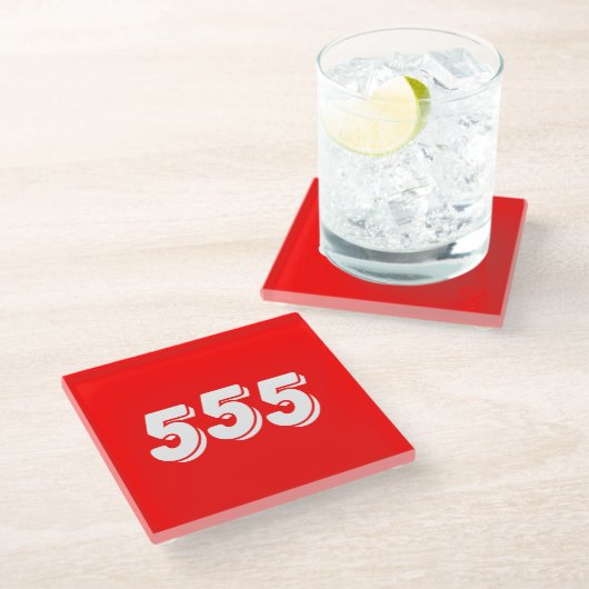 555 ガラスコースター (アングル)