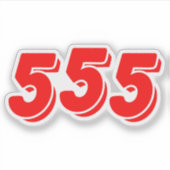555 シール (正面)