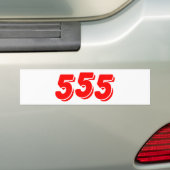 555 バンパーステッカー (車上)