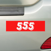 555 バンパーステッカー (車上)