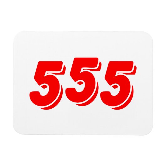 555 マグネット (横)