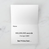 555,555,555秒（17年+ 7か月） カード (内部)