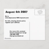 555, TIPECANOE高校クラス1982, 25歳… インビテーションポストカード (裏面)