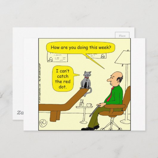 559私は赤いドットアニメをキャッチできない ポストカード (正面/裏面)