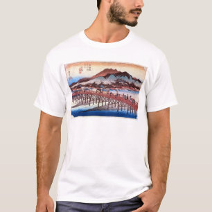 55.三条大橋,広重三条大橋，広重，浮世絵 Tシャツ