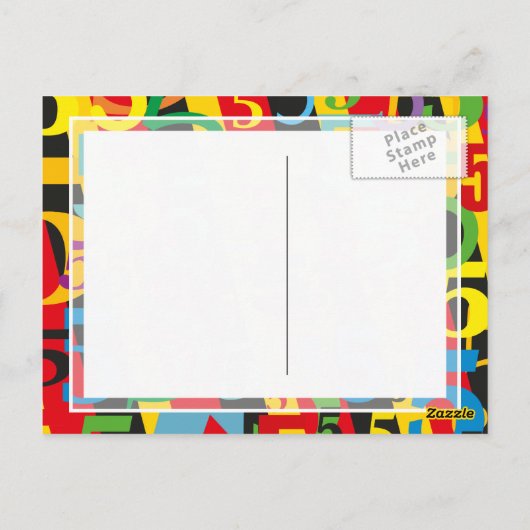 55、55、または50誕生日または記念日#5 ポストカード (裏面)