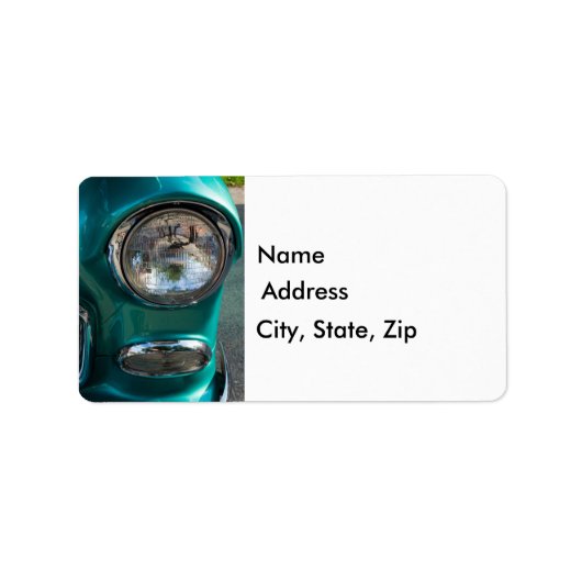 55 Chevyのヘッドライト ラベル (正面)