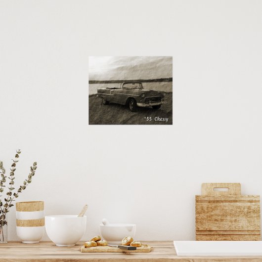 55 Chevy ポスター (キッチン)