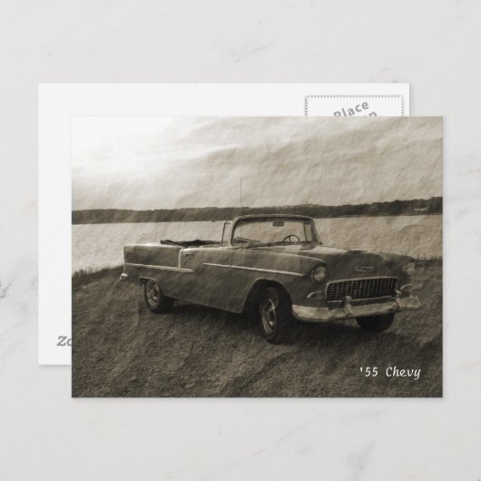 55 Chevy ポストカード (正面/裏面)