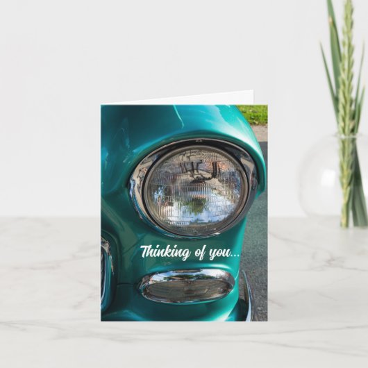 55 Chevy Headlight 考え's Of You Card カード (正面)