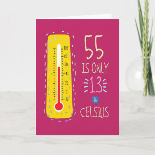 55 In Celsius -誕生日 カード