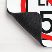 55 MPHの制限速度の印無し マウスパッド (コーナー)