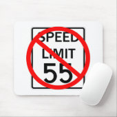 55 MPHの制限速度の印無し マウスパッド (マウス)
