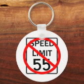 55 mphの制限速度記号 キーホルダー (正面)