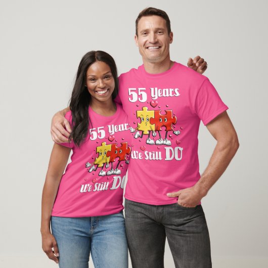 55 Years We Still Do Jigsaw Puzzle 55Th Wedding An Tシャツ (ユニセックス)