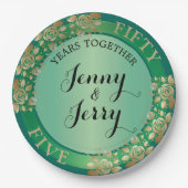 55thエメラルドアニバーサリー紙プレート ペーパープレート (正面)