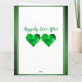 55thエメラルド結婚のアニバーサリーカードムーム&パパ カード (裏面)