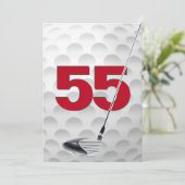 55thバースデーパーティーゴルフテーマ 招待状 (スタンド正面)