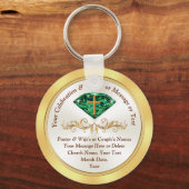 55th教会の記念日パーティーアイディアと安いギフト キーホルダー (正面)