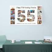 55th誕生日パーティー番号55フォトコラージュ 横断幕 (トレードショー)