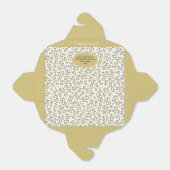 55th誕生日パーティー金ゴールド/ホワイトナンバーパターン フェイバーボックス (折り畳みなし)