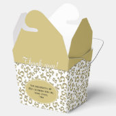 55th誕生日パーティー金ゴールド/ホワイトナンバーパターン フェイバーボックス (オープン)