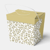 55th誕生日パーティー金ゴールド/ホワイトナンバーパターン フェイバーボックス (裏面サイド)