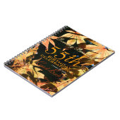 55th誕生祝いオータムカスタムゲストブック ノートブック (左側)