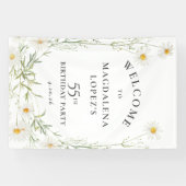 55th Birthday Banner April Birth Flower Daisy 横断幕 (横)