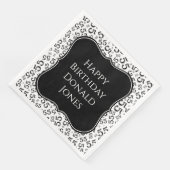 55th Birthday Black/White Bracket Number Pattern (コーナー)