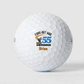 55th Birthday Gift for Husband Classic Keepsake ゴルフボール (正面)