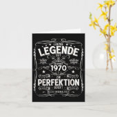 55th Birthday Gift Men Women Legend December 1970  カード (黄色い花)