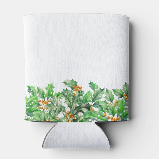 55th Birthday Holly December Birth Flower Custom 缶クーラー (裏面)