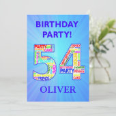 55th Birthday Partyへの招待の追加 招待状 (スタンド正面)