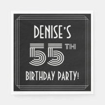 55th Birthday Party:アールデコスタイル+名前をカスタムする