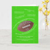 55th birthday, really bad football jokes カード (黄色い花)