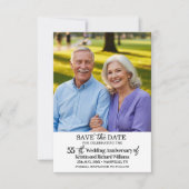 55th Wedding Anniversary Save the Date Photo ノートカード (正面)