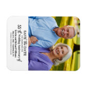 55th Wedding Anniversary Save the Date Photo マグネット (横)