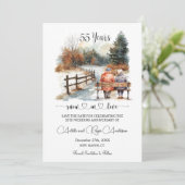 55th Wedding Anniversary Winter Landscape Romantic セーブザデート (スタンド正面)