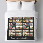 56フォトパーソナライズされたコラージュ フリースブランケット