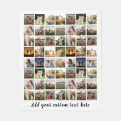 56モダンパーソナライズされた枚コラージュ フリースブランケット (正面)