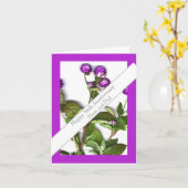 56周年記念結婚グローブアマランツ カード (黄色い花)