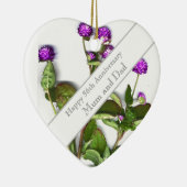 56周年記念結婚グローブアマランツ セラミックオーナメント (右)