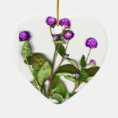 56周年記念結婚グローブアマランツ セラミックオーナメント (裏面)