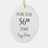 56回目のお誕生日おめでとう セラミックオーナメント (右)