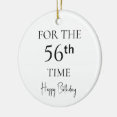 56回目のお誕生日おめでとう セラミックオーナメント (左)