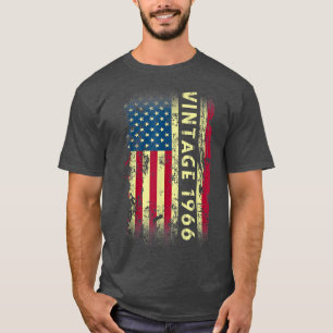 56歳のギフトヴィンテージ1966アメリカ国旗56日 Tシャツ