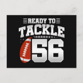 56歳のタックルフットボールパーティー 56歳の誕生日 ポストカード (正面)