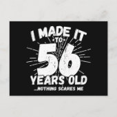 56歳の皮肉なミーム 面白い56歳の誕生日 ポストカード (正面)
